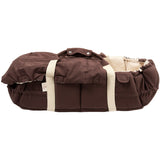 COPENHAGEN COLORS Brown With Cream Solid Stripe Organic Multifunctional Babylift