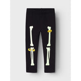 Name It Black Yellow Oween Top Set Skeleton