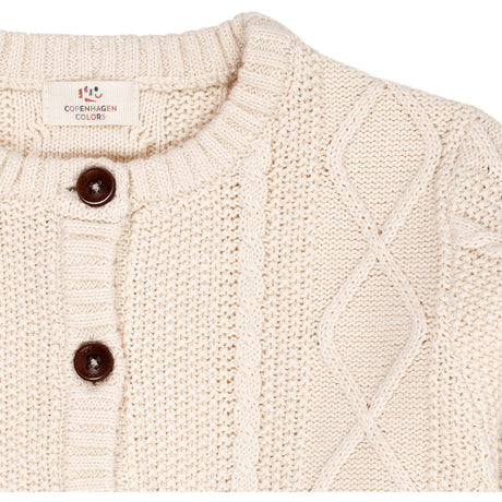 Copenhagen Colors Cream Stickad Cardigan