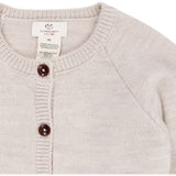 Copenhagen Colors Pale Cream Melange Merino Stickad Cardigan