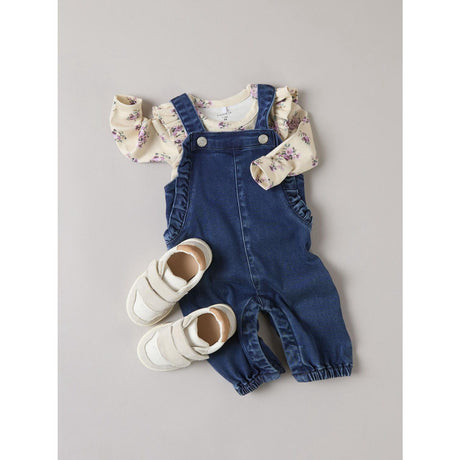 Name It Dark Blue Denim Ruby Denim Frill Jumpsuit