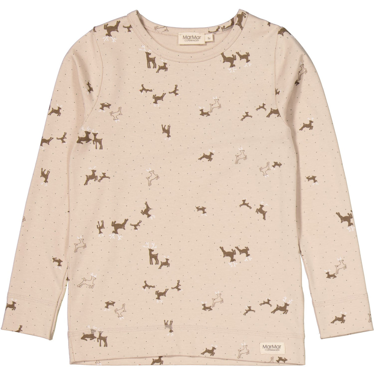 MarMar Modal Smooth Print Reindeer Nattset