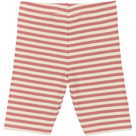 The New Old Rose Striped Moore Tight Rib Shorts