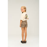 The New Feather Gray AOP Orella Shorts