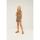 The New Feather Gray AOP Orella Shorts