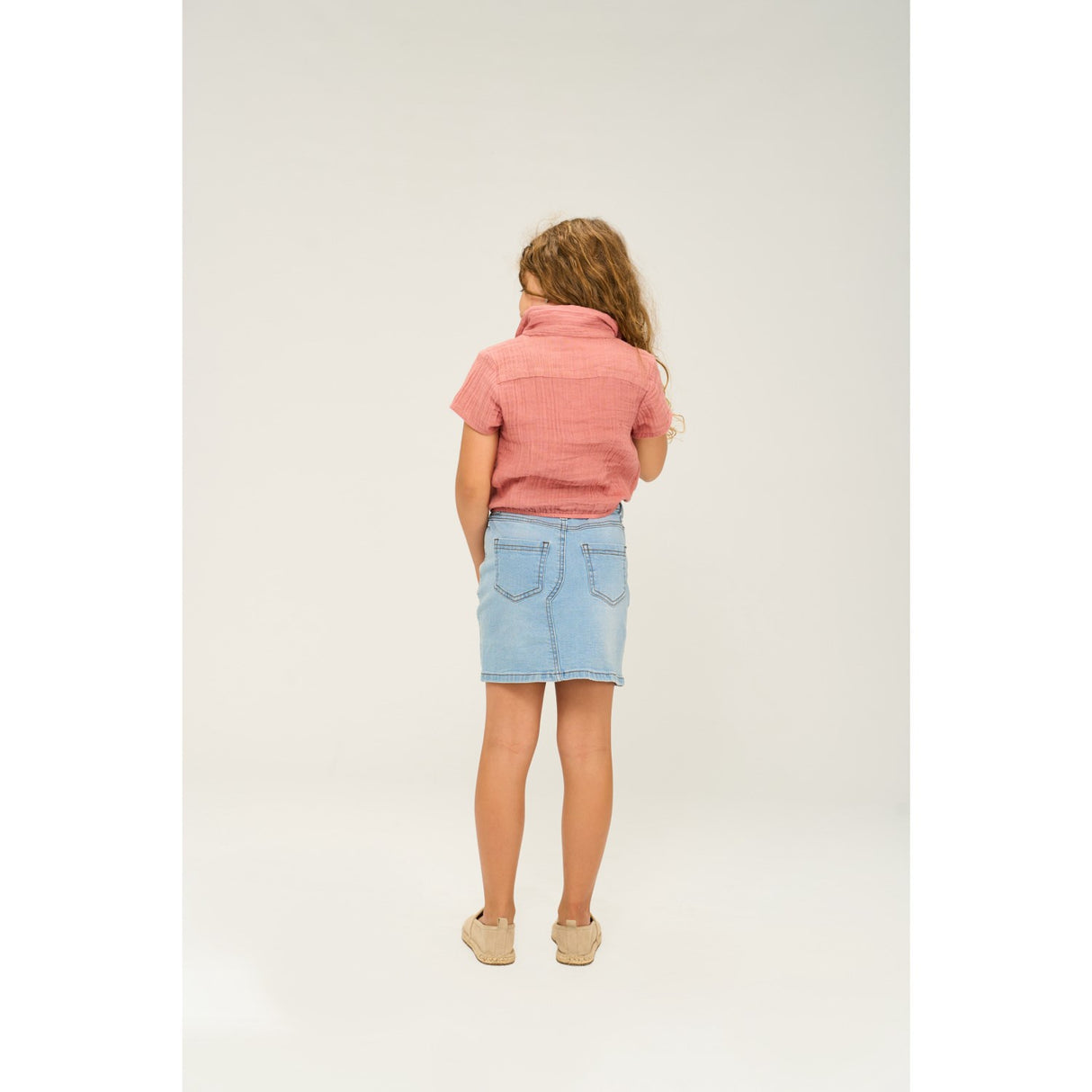 The New Light Blue Denim Oda denim kjol