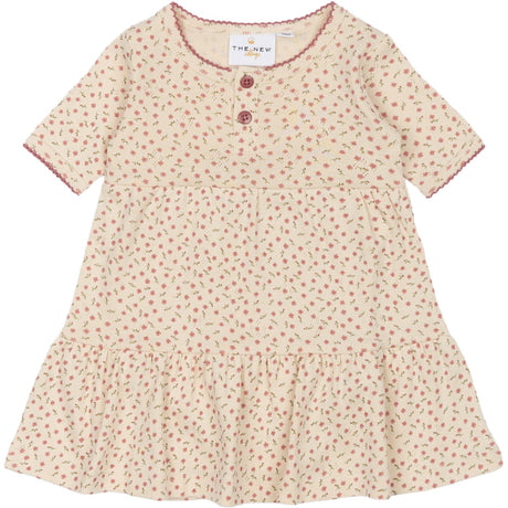 THE NEW Siblings White Swan AOP Odette Pointelle Body Klänning