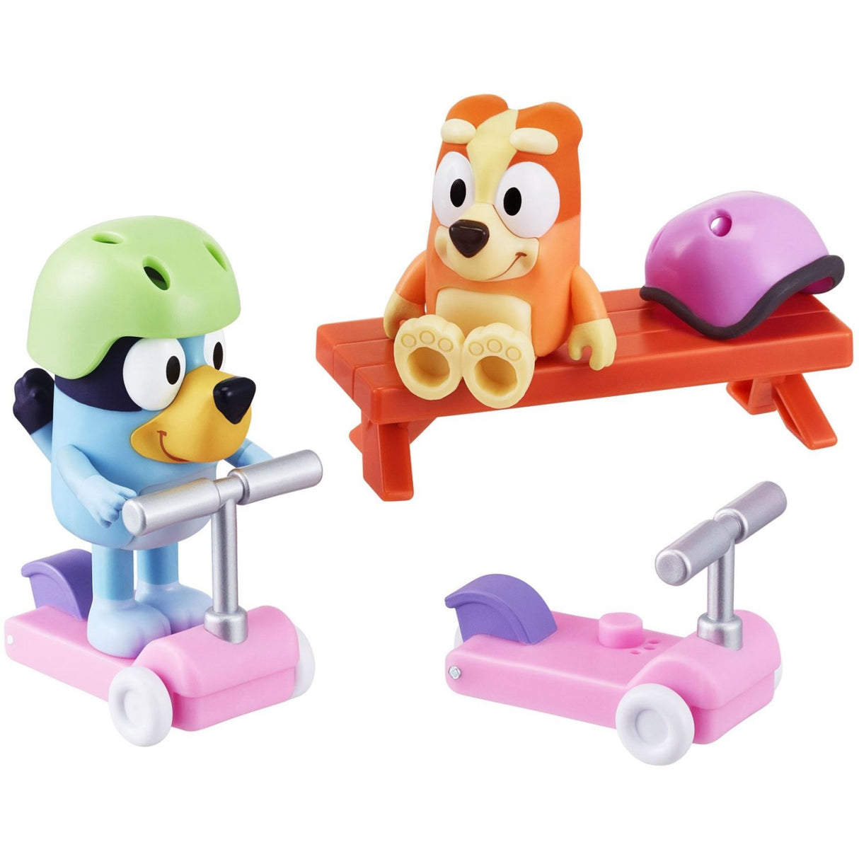 Bluey Figure & Vehicle Playset- Scooter Time