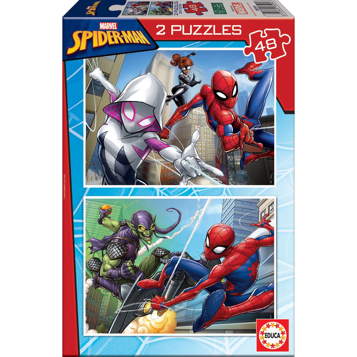 Educa Pusselspel 2X48 Spider-Man