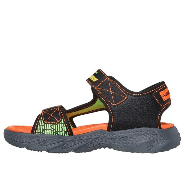 Skechers Creature Splash River Sandal Black Orange 3