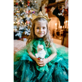 Great Pretenders  Christmas Tree Dress with Headpiece, SIZE US 3-4