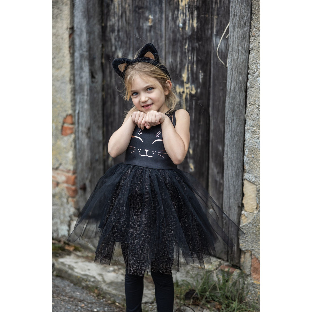 Great Pretenders  Black Cat Dress and Headpiece