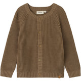 Lil'Atelier Sepia Tint Emlen Lin Knit Cardigan Noos