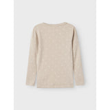 Lil'Atelier Gray Morn Heart Gago Slim Blus Noos