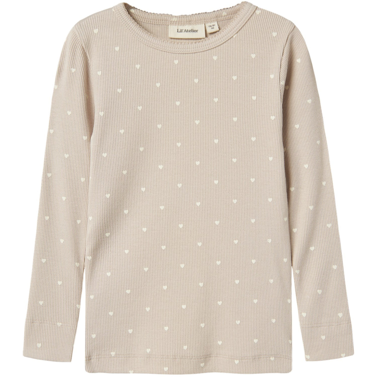 Lil'Atelier Gray Morn Heart Gago Slim Blus Noos