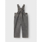 Lil'Atelier Light Grey Denim Tems Loose Denim Överalls