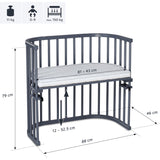 babybay® Grey Varnished Original Co-Sleeper