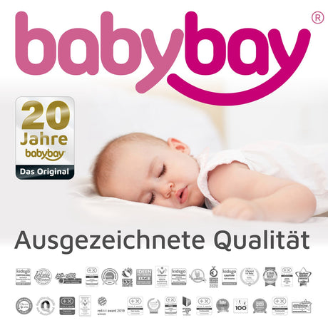 Babybay ® White Roller Set inkl. fästmekanism