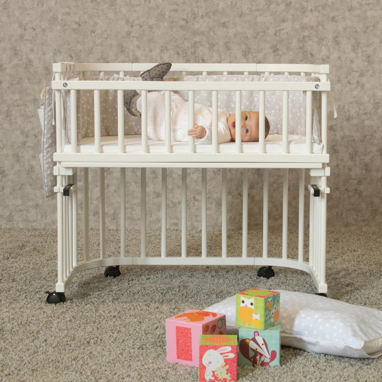 babybay ® White Varnished stänger