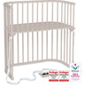 babybay® Beige Varnished Boxspring Co-Sleeper
