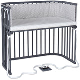 babybay® Grey Varnished Boxspring Xxl Co-Sleeper