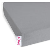 babybay® Grey Jersey Cover Deluxe Ark 2-Pack Boxspring Xxl