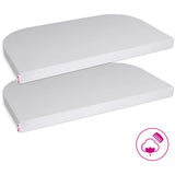 babybay® Soft Grey Jersey Cover Deluxe Ark 2-Pack Maxi, Midi, Boxspring, Comfort Och Comfort Plus