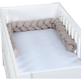 babybay ® Beige Nest Snake Jersey Flätad 200 cm