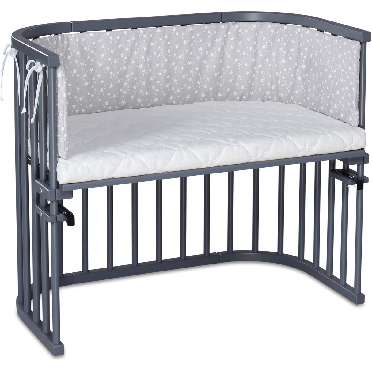 babybay® Grey Varnished Maxi Co-Sleeper