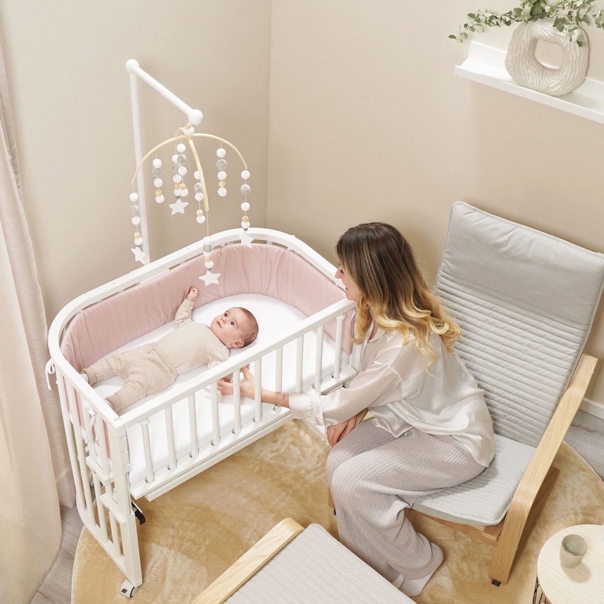 babybay ® White Varnished Uro Hållare