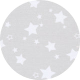 babybay ® Pearlgrey White Stars Sengerand Pique