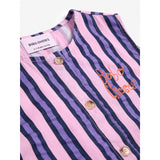 Bobo Choses Pink Stripes All Över Sleevless Shirt