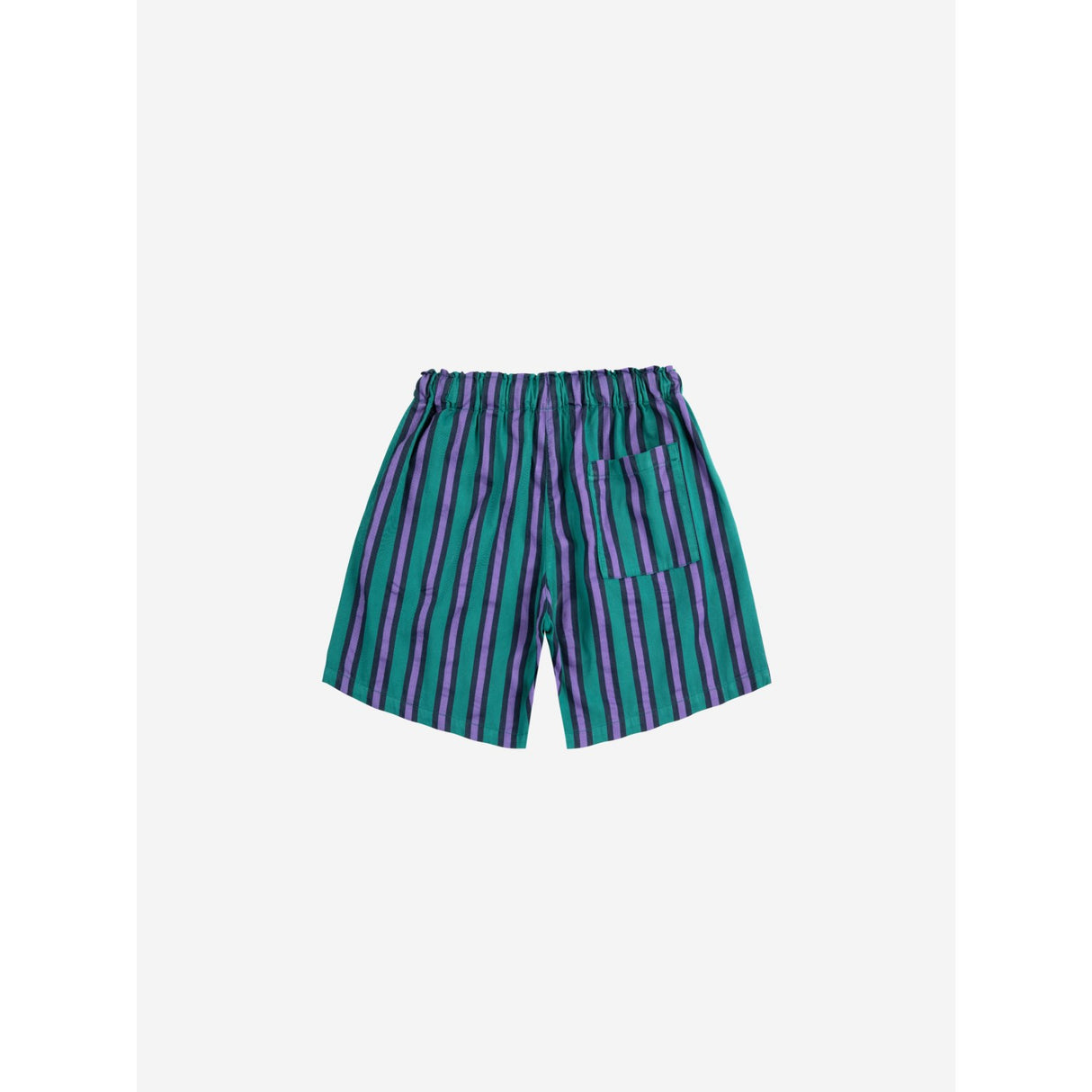 Bobo Choses Dark Green Stripes All Över Bermuda