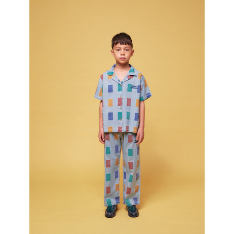 Bobo Choses Light Blue Color Game All Över Baggy Pants