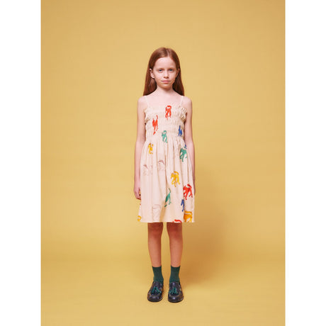 Bobo Choses Beige Wonder Horses All Över Sleevless Strap Dress