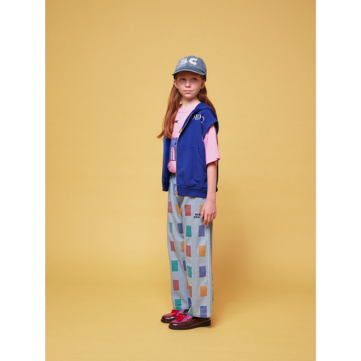 Bobo Choses Light Blue Color Game All Över Baggy Pants