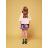 Bobo Choses Pink Stripes All Över Ruffle Shorts