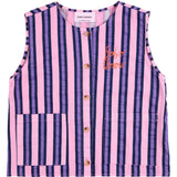 Bobo Choses Pink Stripes All Över Sleevless Shirt