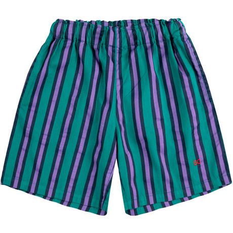 Bobo Choses Dark Green Stripes All Över Bermuda