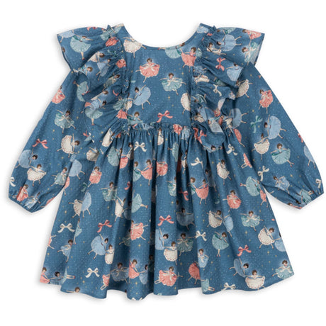 Konges Sløjd Snow Bow Ballerinaskor Evia Ls Bow Dress Gots