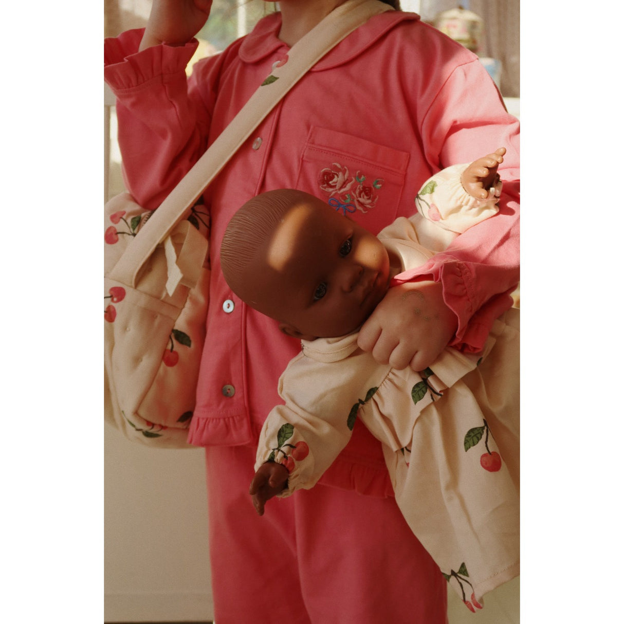 Konges Sløjd Strawberry Pink Pio Frill Set Gots