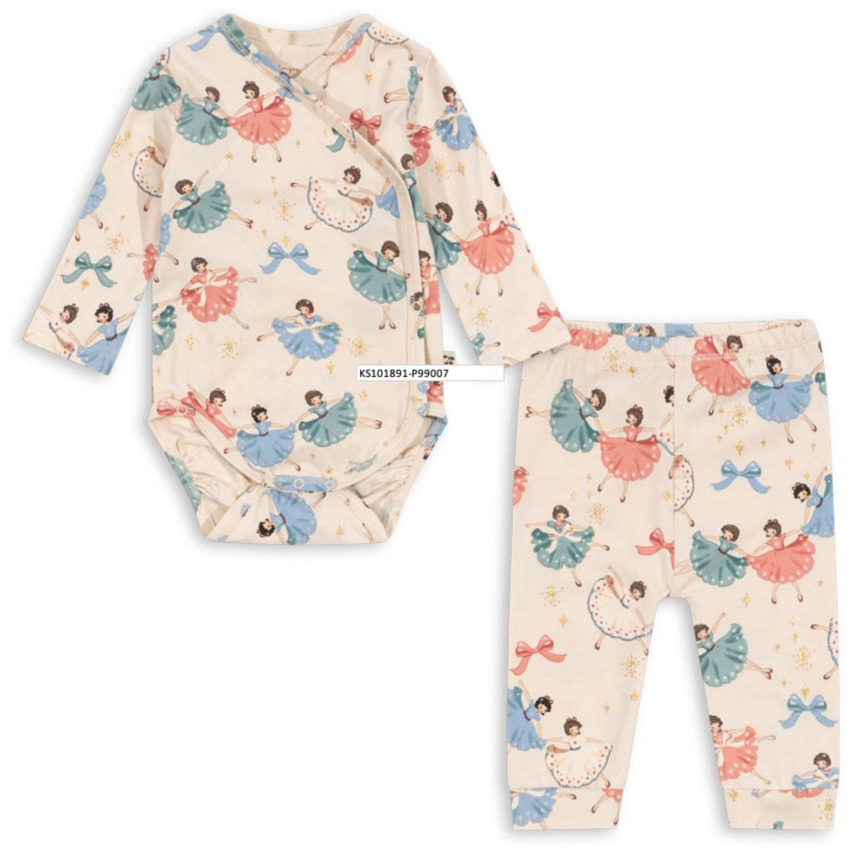 Konges Sløjd Bow Ballerinaskor Basic Newborn Set Gots