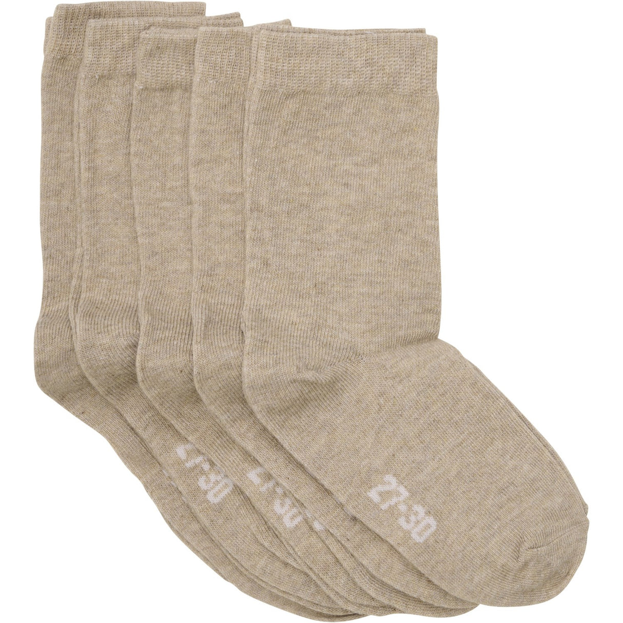 Minymo Silver Mink Melange Ankle Sock Solid 5-Pack