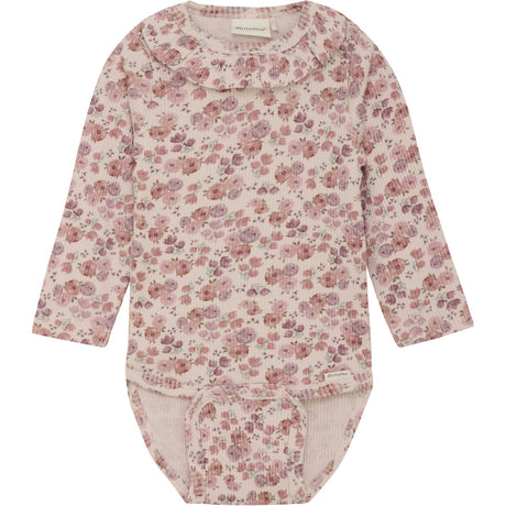 Minymo Peach Whip Body AOP Rib