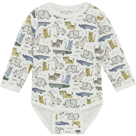 Minymo Marshmallow White Body AOP