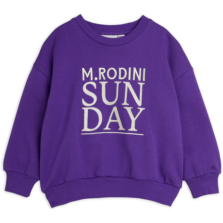 Mini Rodini Purple Sunday Embroidery Sweatshirt