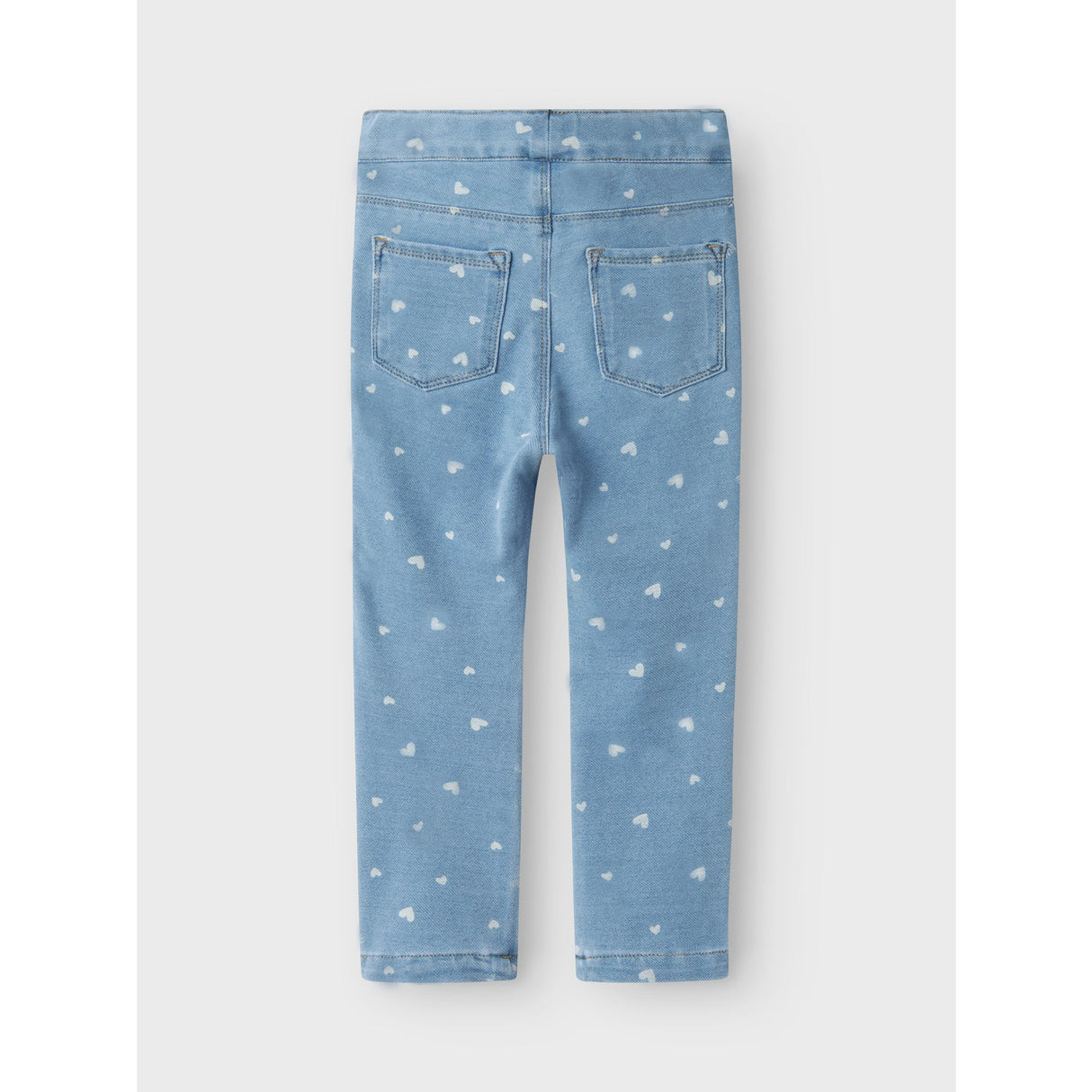 Name It Light Blue Denim Heart Salli Slim Denim Leggings Noos