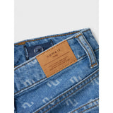 Name It Medium Blue Denim Rose Wide Jeans