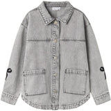 Name It Light Grey Denim Gloria Denim Embroidery Jacket