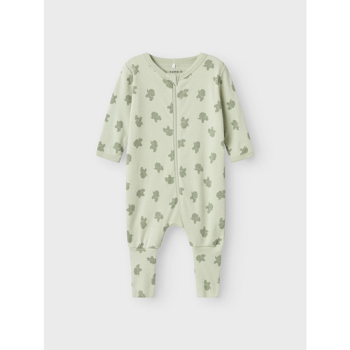 Name It Sea Foam Nightsuit 2-pack Zip Sea Elephant Noos